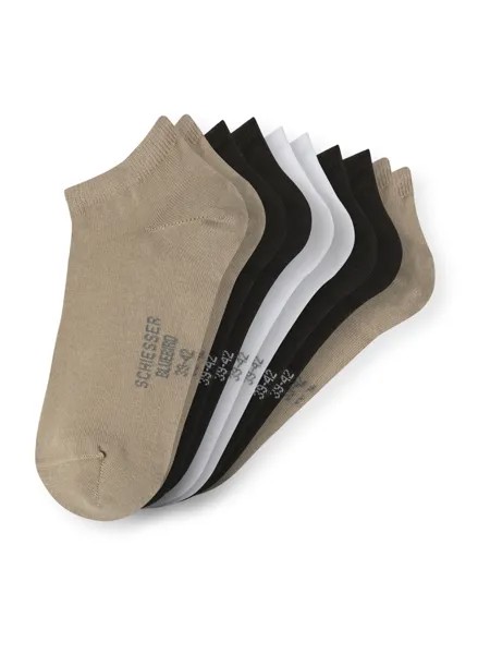 Носки Schiesser Sneaker Herrensneaker, цвет weiß, schwarz, beige