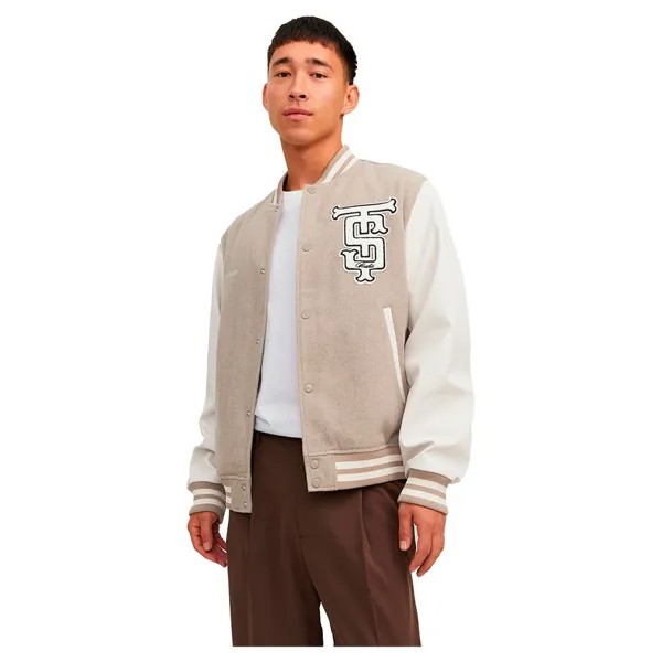 Куртка Jack & Jones College Bomber, бежевый