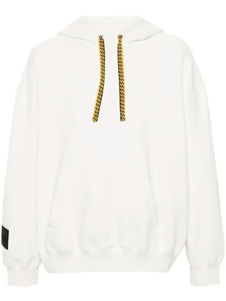 Lanvin худи с вышитым логотипом, белый