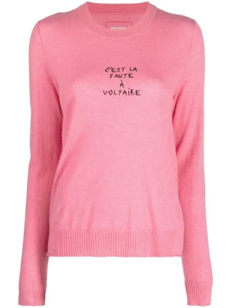 Джемпер Miss Cashmere с вышивкой Zadig&Voltaire, розовый