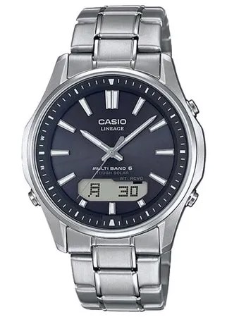 Наручные часы CASIO Wave Ceptor LCW-M100TSE-1A, черный, серебряный