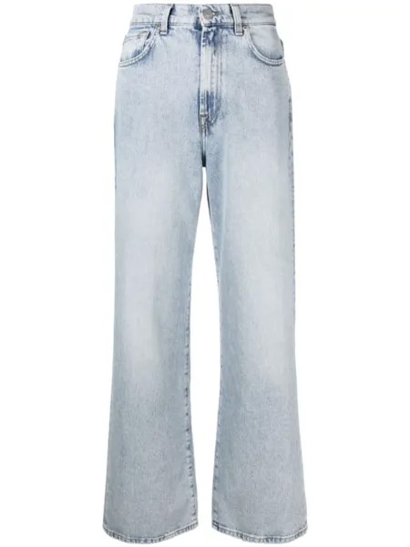 7 For All Mankind прямые джинсы Arctic из коллаборации с Chiara Biasi, синий