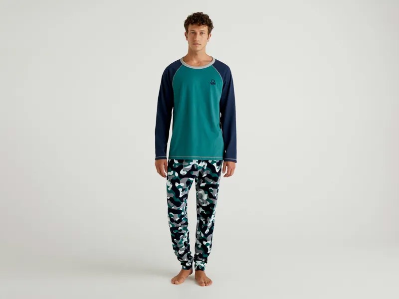 Пижама мужская United Colors of Benetton 21A_3I8X4P2GT разноцветная S