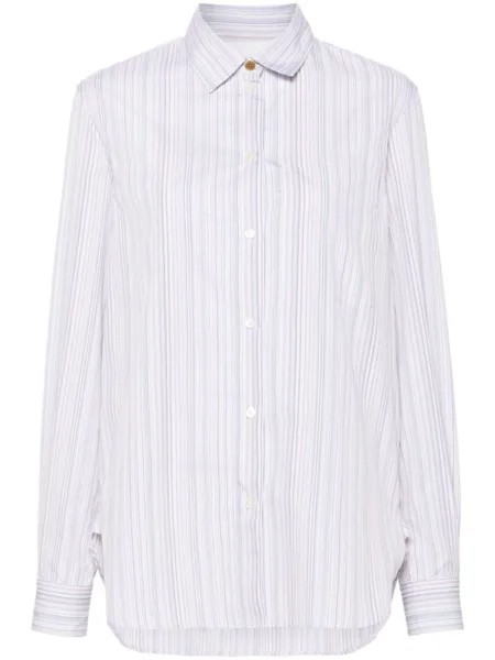 Paul Smith рубашка в полоску Artist Stripe, белый