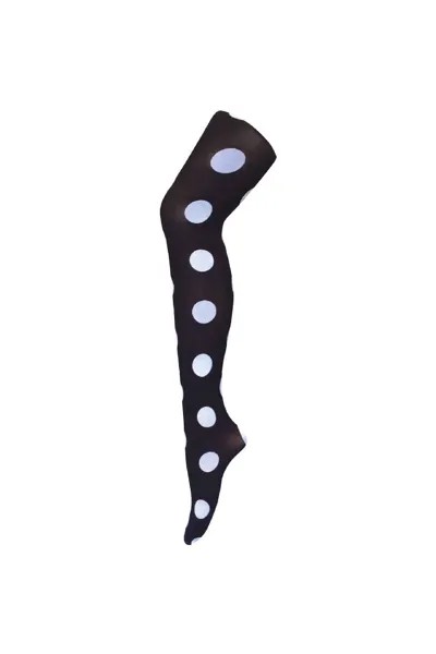 Модные колготки с цветным непрозрачным рисунком плотностью 80 ден — Big Spot Sock Snob, белый