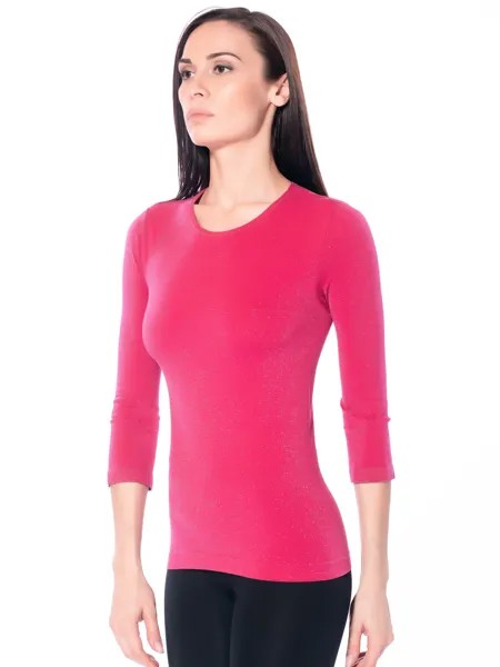 Лонгслив женский Giulia MAGLIA LUREX MANICA 3/4 розовый S/M