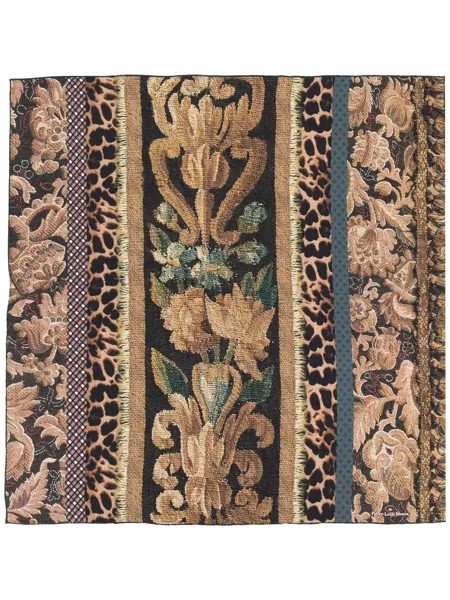 Pierre-Louis Mascia шелковый платок Aloe в технике пэчворк