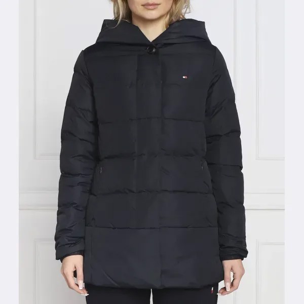 Пуховик классического кроя Modern с запахом Tommy Hilfiger, синий