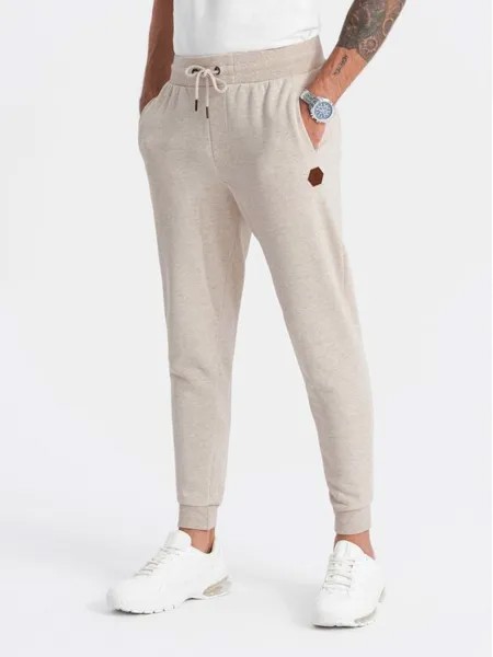 Спортивные брюки regular fit Ombre, бежевый