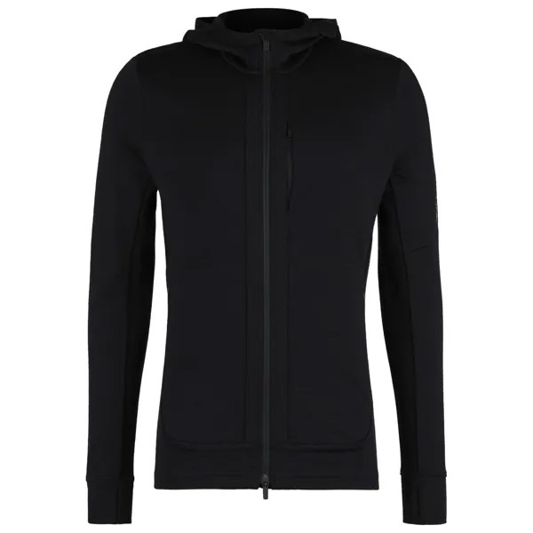 Куртка из мериноса Icebreaker Quantum III L/S Zip Hood, черный