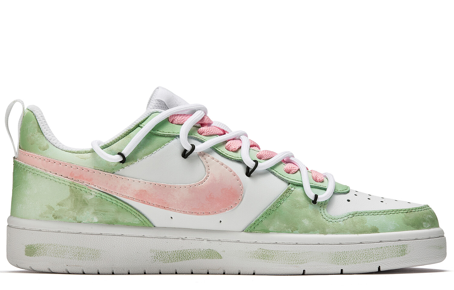 Кроссовки Nike Court Borough Skateboarding Shoes Women's Low-top Green, зеленый