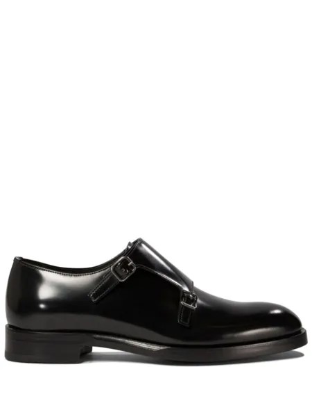 Лакированные туфли-монки Prada, черный