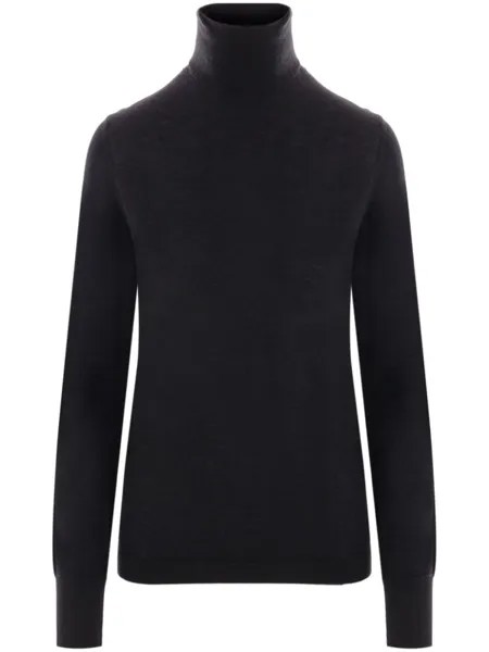 Allude трикотажная футболка с круглым вырезом, черный