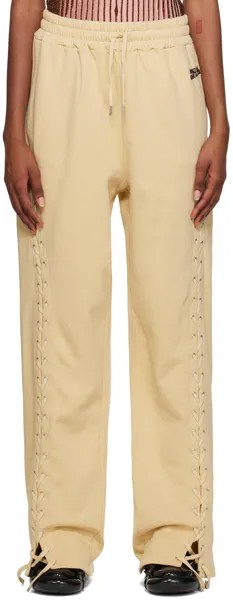 Бежевые брюки для отдыха The JPG на шнуровке Jean Paul Gaultier