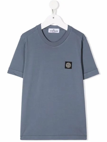 Stone Island Junior футболка с нашивкой
