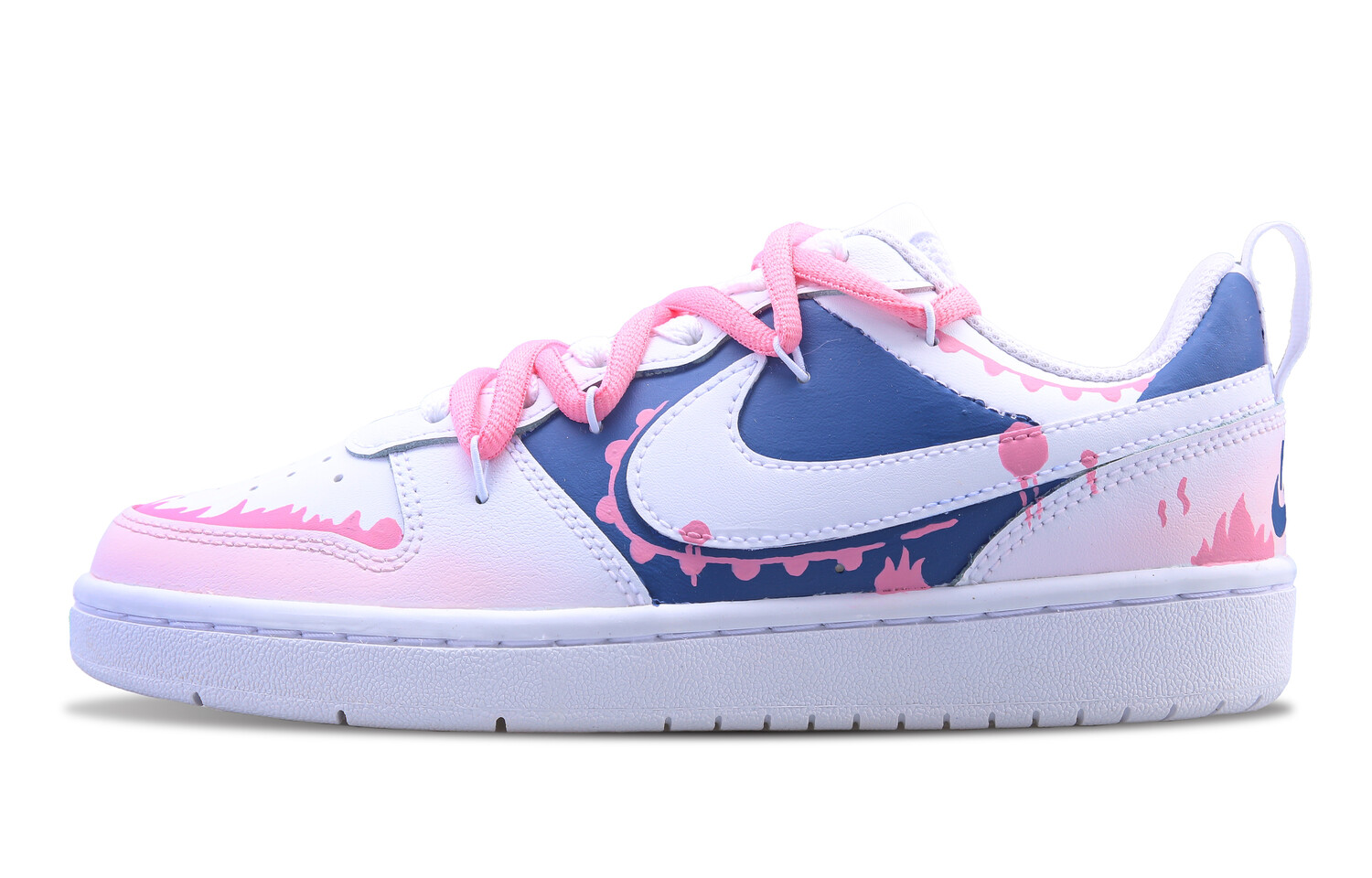 Кроссовки Nike Court Borough Skateboarding Shoes Women's Low-top Blue, розовый
