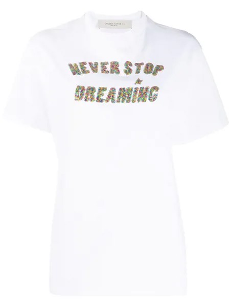 Golden Goose футболка Never Stop Dreaming