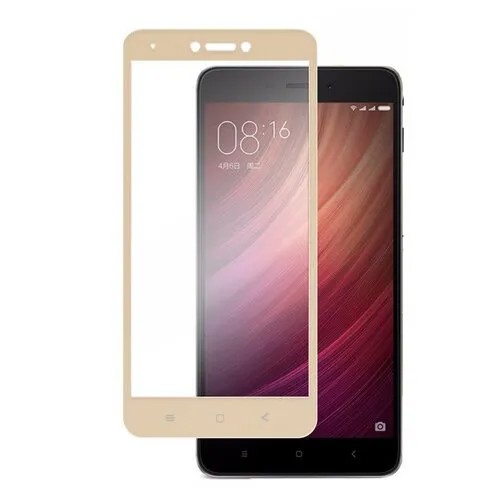 Защитное стекло 5D SG для Xiaomi Redmi Note 4 золотистое