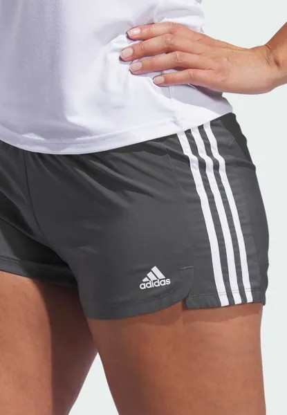Спортивные шорты Pacer adidas Performance, серые шесть белые