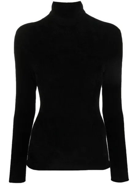 Filippa K трикотажный топ с высоким воротником, черный