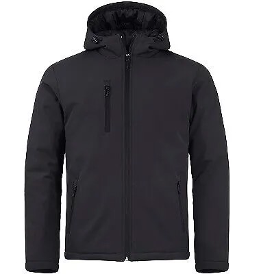 Мужская утепленная куртка из софтшелла Clique Equinox — черный — L