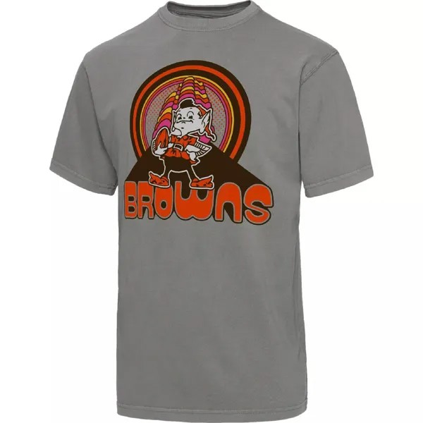 Мужская графитовая футболка Junk Food Cleveland Browns Wonderland Infinity Vibe