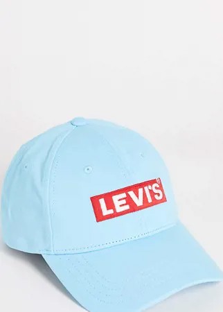 Голубая кепка с логотипом-нашивкой Levi's – эксклюзивно для ASOS-Голубой