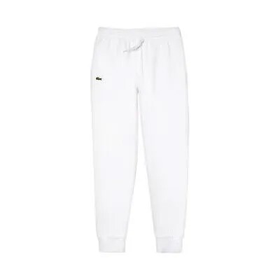 Белые спортивные теннисные штаны Lacoste Sport из флиса