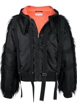 Walter Van Beirendonck Pre-Owned бомбер с искусственным мехом