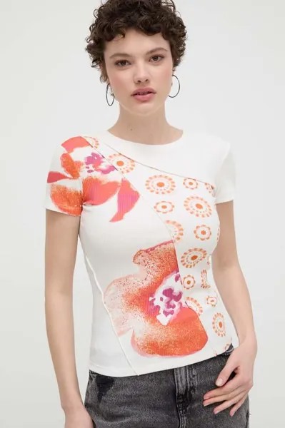ОРАН футболка Desigual, бежевый