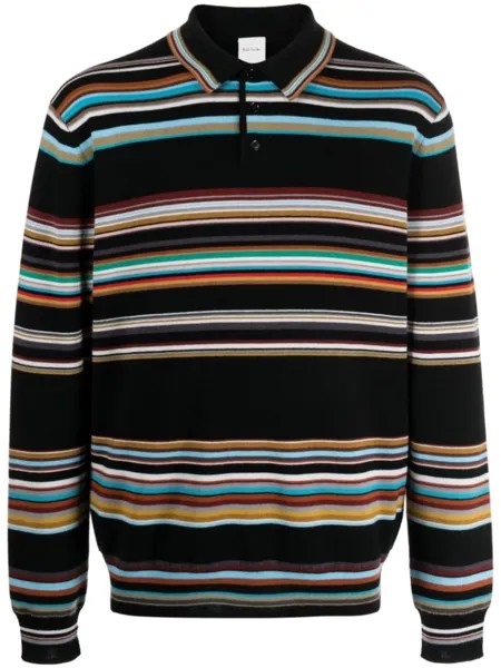 Paul Smith рубашка поло с отделкой Signature Stripe, разноцветный