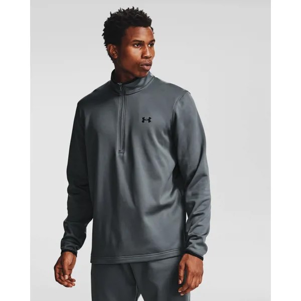 Лонгслив мужской Under Armour Fleece 1/2 ZIP серый M