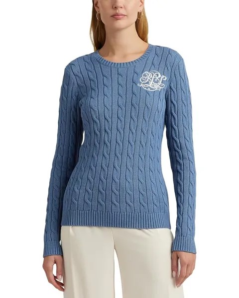 Свитер LAUREN Ralph Lauren Cable-Knit Cotton, цвет Pale Azure