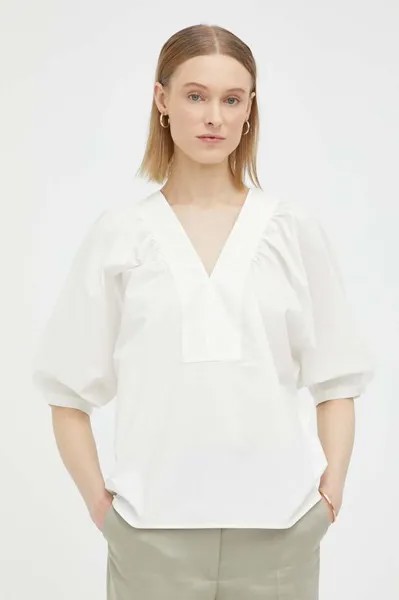 Хлопковая блузка By Malene Birger, белый