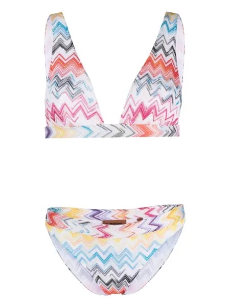 Missoni бикини с узором зигзаг, белый
