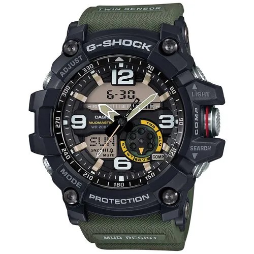 Наручные часы CASIO G-Shock GG-1000-1A3, черный, зеленый