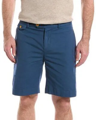 Мужские шорты из поплина Brooks Brothers синие 34