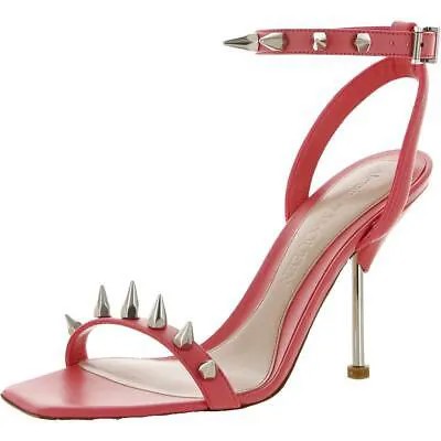 Alexander McQueen Женские розовые кожаные туфли на каблуке, ширина 38 (C,D,W) BHFO 6799