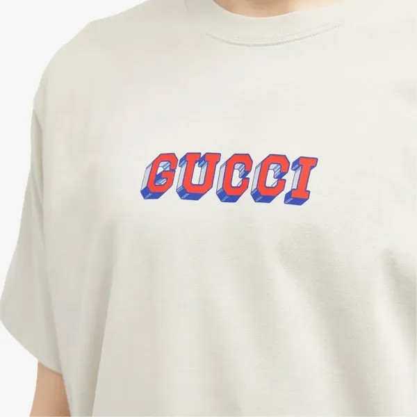 Gucci Футболка с логотипом, синий