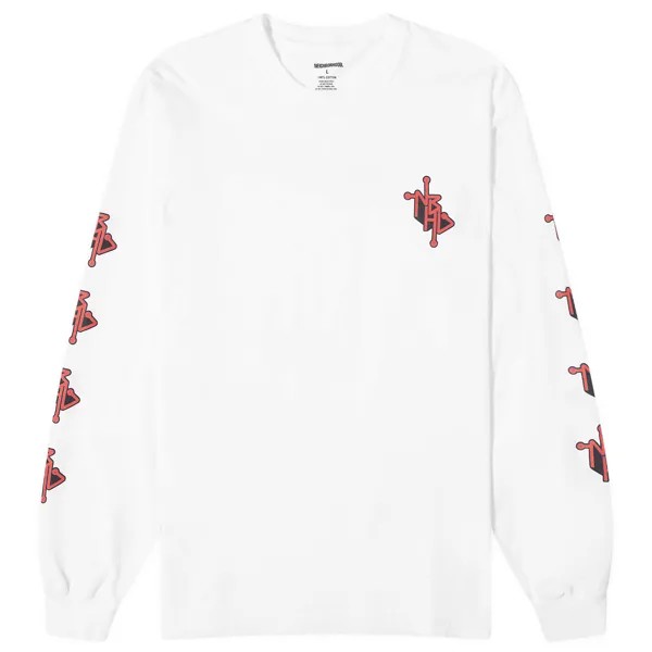 Лонгслив Neighborhood 12 Long Sleeve T-Shirt, белый