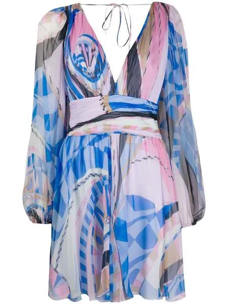 Emilio Pucci платье с абстрактным принтом