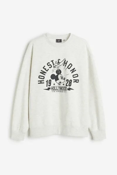 Толстовка свободного кроя H&M, серый