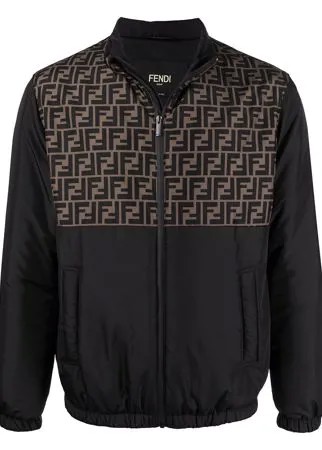 Fendi пуховик с узором FF