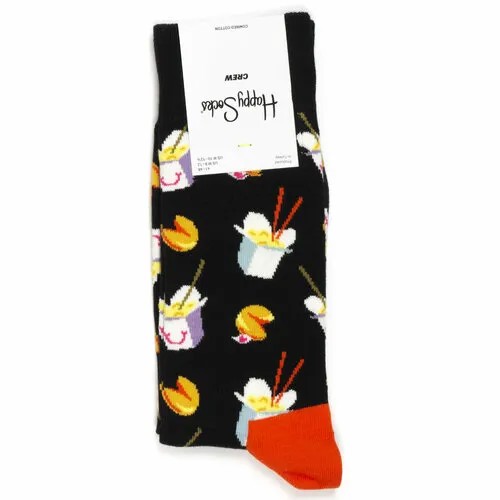 Носки Happy Socks Мужские носки с рисунками Happy Socks, размер 36-40, желтый, черный, оранжевый