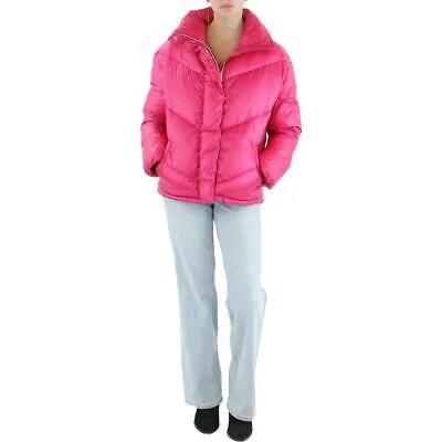Kensie Женская розовая стеганая куртка-пуховик с воротником-стойкой, пальто M BHFO 2557