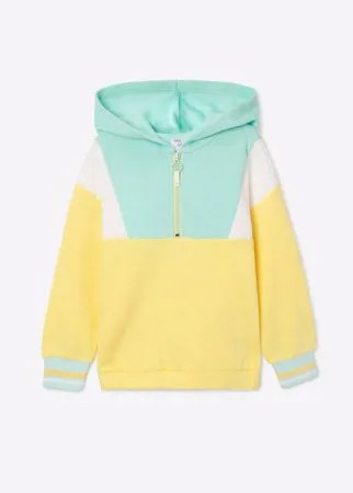 Худи колор-блок oversize для девочки Gloria Jeans
