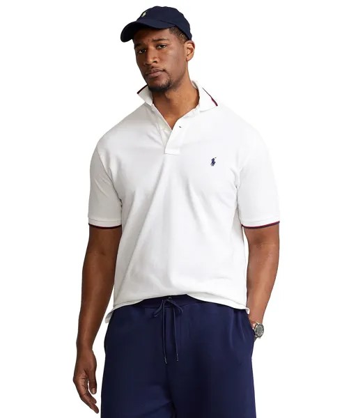 Мужская рубашка-поло в сетку больших и высоких размеров Polo Ralph Lauren