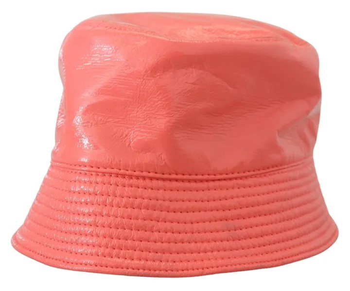 DOLCE - GABBANA Шляпа Персиковая стеганая женская кепка-ведро из искусственной кожи s. 57 / С 530 долларов США