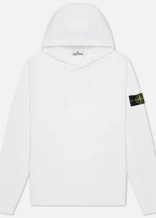 Мужская толстовка Stone Island Hoodie Garment Dyed, цвет белый, размер S