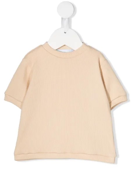 Eshvi Kids футболка с круглым вырезом в рубчик